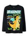 NAME IT Shirt 'NKMSYX POKEMON' geel / groen / zwart / wit