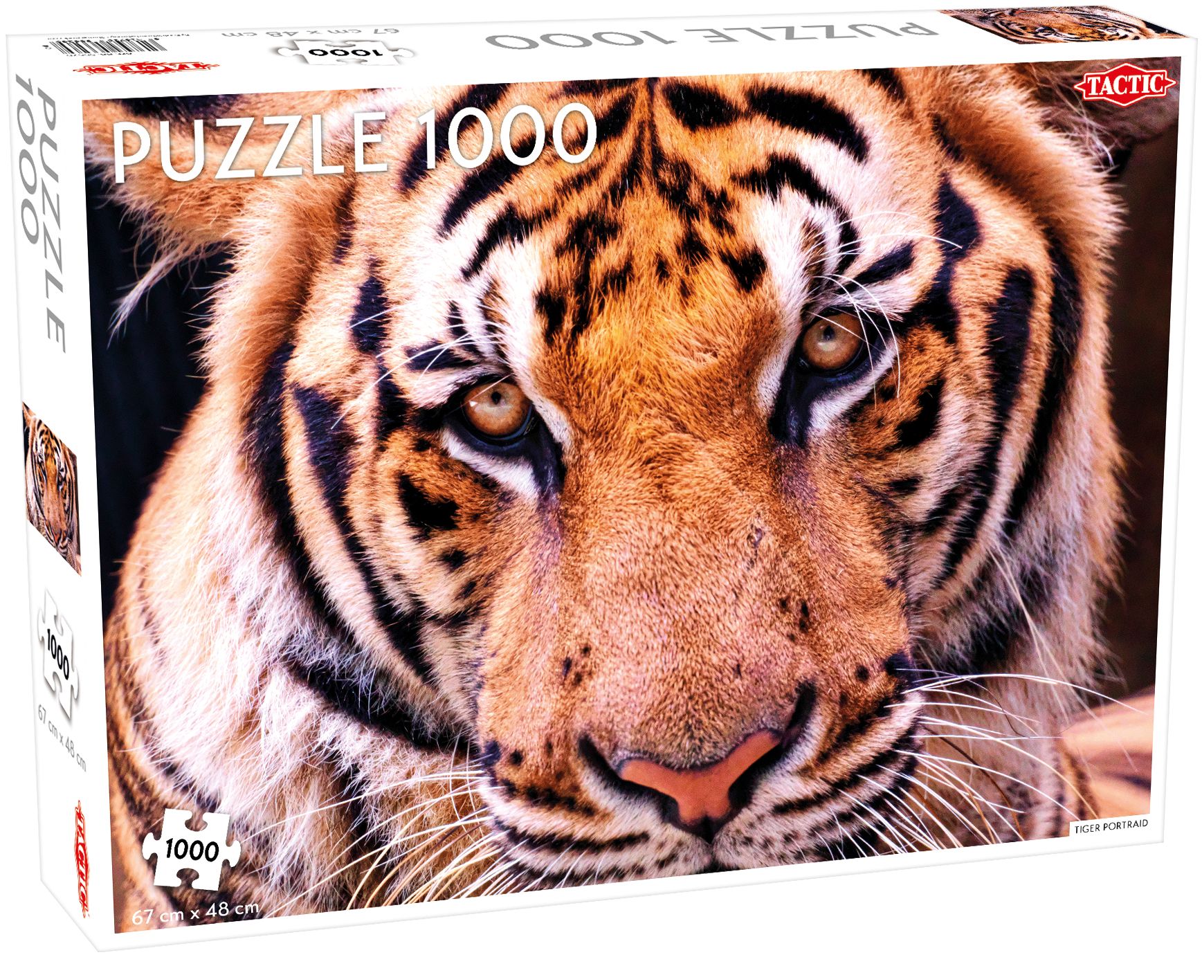 Tactic Animals: Tiger Portrait - 1000 stukjes