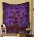 Ibenzoa® Tapisserie murale unique faite à la main avec motif Arbre de vie pour intérieur et extérieur