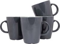 Gimex Vivid Line Mok - Groen - 380 ml - 4 Stuks