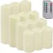 Platyne bougies LED avec effet flamme (x12)