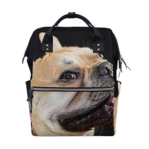 MONTOJ Bulldog Puppy Patroon Canvas Rugzak Reizen Campus Rugzak - 5601224250124