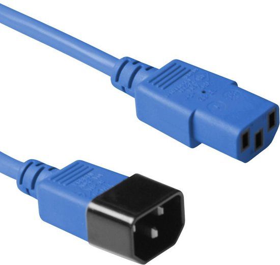 Microconnect PE1413B3 electriciteitssnoer Blauw 3 m C13 stekker C14 stekker