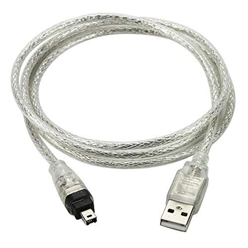 chenyang CY USB Mannelijk naar Firewire IEEE 1394 4 Pin Mannelijke iLink Adapter Koordkabel voor SONY DCR-TRV75E DV 100 cm