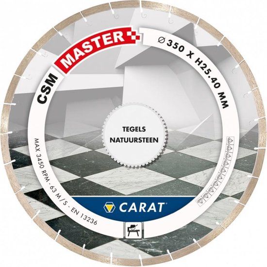 Carat CSM Master 350mm Diamond Saw Blade - 350mm Diameter