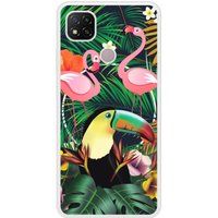 Redmi Bedrukt siliconen hoesje compatibel met Redmi 9C Tropical Toucan