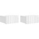 Vidaxl Armoire murale 2 pièces blanc brillant 49 x 34,5 x 24 cm