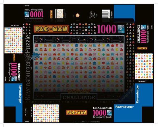 Ravensburger Pac-Man Challenge - 1000 Piece Puzzle - Multicolor