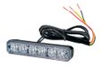 HELLA 2XD 012 160-831 Lampe stroboscopique à LED - BST - 12/24V - Rouge - Montage en surface/connexion à vis - Câble : 860mm - Connecteur : extrémités de câble ouvertes - Jeu