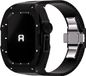 Reqior Apple Watch 45mm case met rubberen band (Zwart)