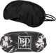 Merkloos / Sans marque Bellatio Design Slaapmaskers - 4x - oogmaskers - microfiber - one size fits all - zwart - elastiek - reismaker - 18 x 9 cm
