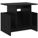 vidaXL TV Stand 50 x 35 x 45 cm Black Oak Engineered Wood