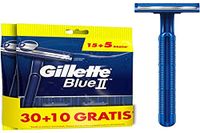 Gillette Blue II scheermesjes voor heren, wegwerpscheermesjes met vaste kop, 30 + 10 gratis, 40 stuks