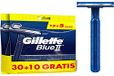 Gillette Blue II scheermesjes voor heren, wegwerpscheermesjes met vaste kop, 30 + 10 gratis, 40 stuks