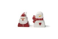 Excelsa Snowman zout- en peperstrooierset, keramiek