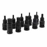 Merkloos / Sans marque Stahlkaiser 1/2 Doppenset 10-delig Torx T20-T70