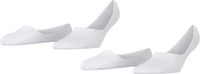 Burlington Everyday 2-Pack onzichtbaar effen katoen multipack footies dames wit - maat 41-42