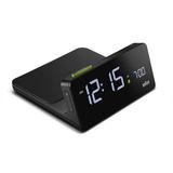 Braun BC21B digitale wekker met Qi laadstation - Zwart