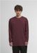 Urban Classics Organic Boxy Rib Longsleeve shirt Rood XXL
