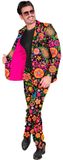 Widmann Milano Neon Peace Power - Herenkostuum, Hippie, Multicolor, XL