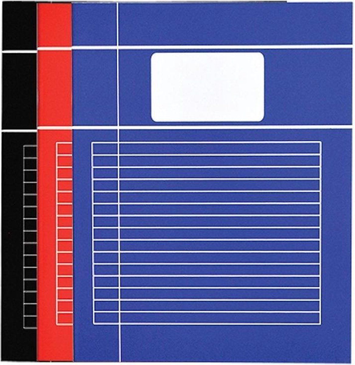 SOHO SOHO 5-pak schriften - Lijn - A4 Formaat - Basic - Rood / Blauw / Zwart