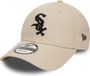 New Era Chicago White Sox League Essential Beige Clair 9FORTY Casquette Réglable