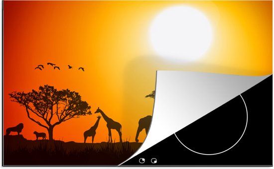 KitchenYeah® Inductie beschermer 77x51 cm - Olifant - Inductiebeschermer voor Inductie Kookplaat