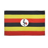 AZ FLAG Vlag Oeganda 150x90 cm Oegandees Polyester Lichtgewicht 4 Oogjes