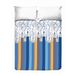 PENSIERI DELICATI Sprei 260 x 280 cm, 100% katoen piqué, Matitoni blauw