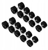 HMS HPC Polyurethaan Dumbbells Set 2x 27,5-37,5kg - 325kg Totaal