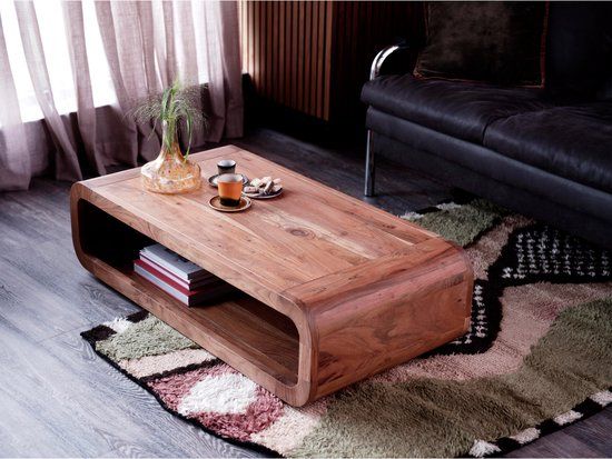 WOOOD Kin Salontafel - Hout - Naturel - 32x120x60
