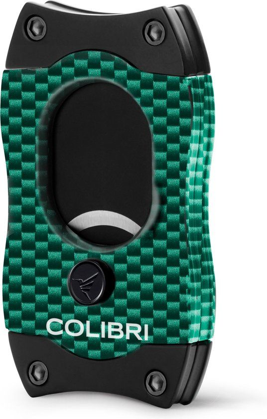 Colibri S-Cut Sigarenknipper - Koolstofvezel - Groen
