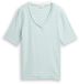 TOM TAILOR Shirt mintgroen / wit