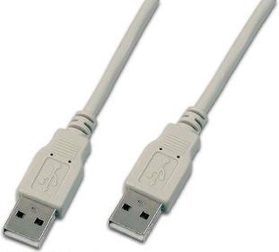 Wirewin USB A-A MM 1.0 GR USB-kabel USB 2.0 1 m 5 Gbit/s Grijs