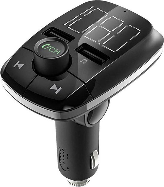 ZT Accessoires Bluetooth FM Transmitter voor in de auto - ZT â€“ Handsfree bellen carkit met AUX / SD kaart / USB - Ingangen - Bluetooth Handsfree Carkits / adapter / auto bluetooth / LCD Display - T50 FM Transmitter