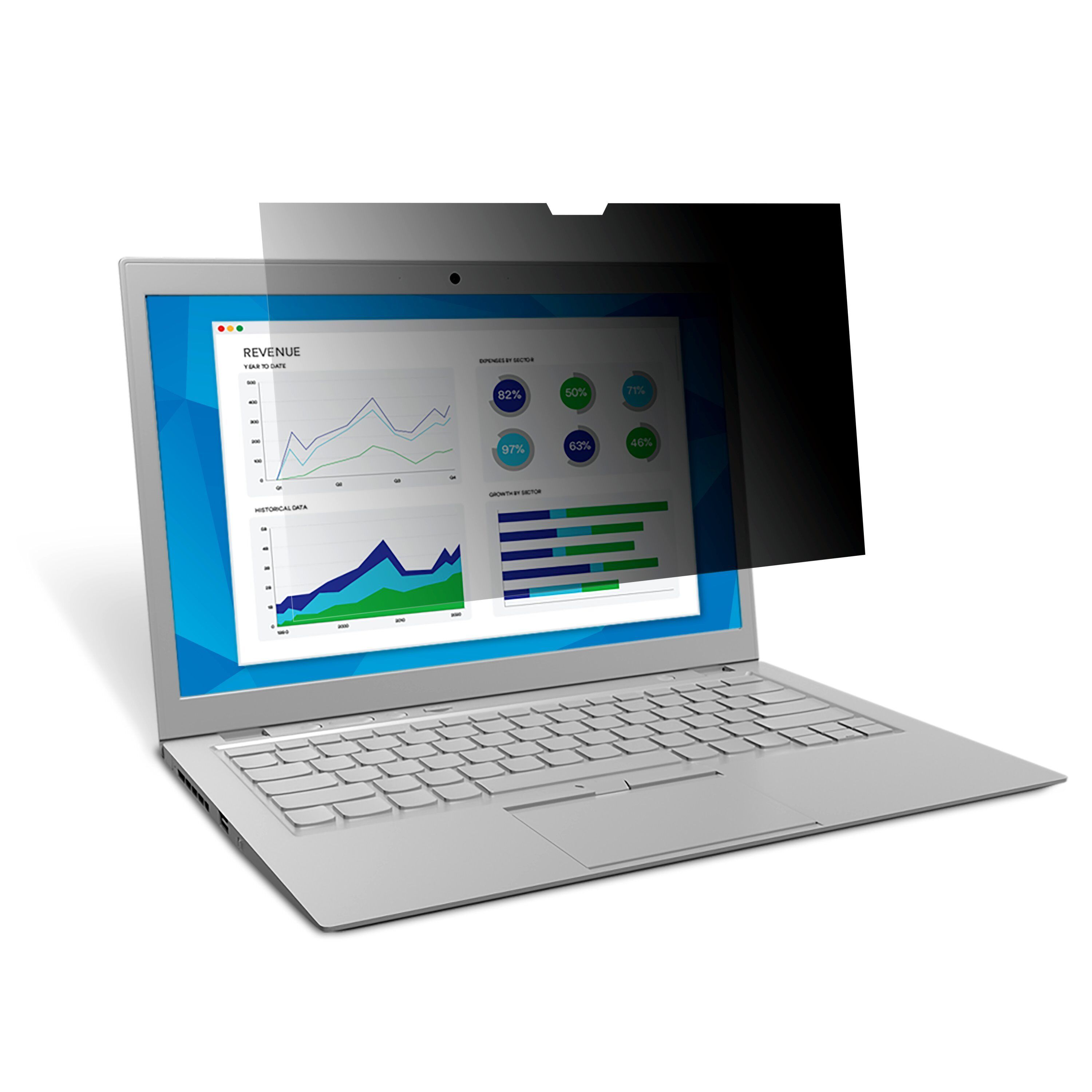 3M Privacy Filter voor 12.5in Laptop, 16:9, Zwart