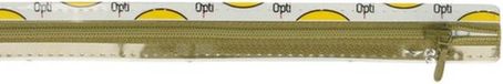 Opti Rits olijfgroen 40cm niet deelbaar Opti-lon