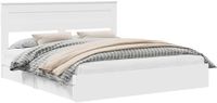 vidaXL Opbergbed met lade en hoofdeinde Wit 180 x 200 cm Bewerkt hout