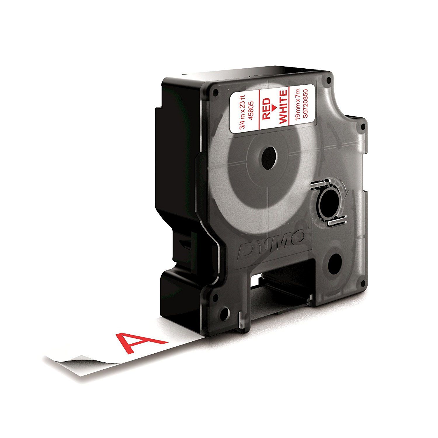 DYMO D1 Label Tape - 19mm x 7m - Red on White