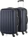 HAUPTSTADTKOFFER - Spree - 2 x trolleys bagages à main avec soufflet extensible, set de valises cabine, bagage de bord extensible TSA, 4 roulettes 55 cm, 42 litres,Bleu foncé