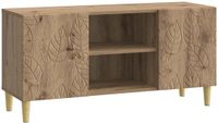 vidaXL TV-kast 102 x 34,5 x 50 cm Artisanaal eiken Bewerkt hout