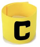 CHPN - Aanvoerdersband - Captainsband - Voor Voetbal - Hockeyaanvoerders - Senior - C-Captain - Teamcaptain - Universeel - Geel - Verstelbaar