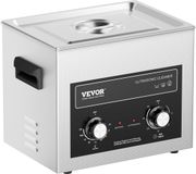 VEVOR 10L Ultrasone Reiniger - 360º - met Verwarmingstimer en Mand - Ultrasoonreiniger voor Brillen / Sieraden / Metalen onderdelen Gereedschap