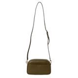 Michael Kors leren crossbody tas Jet Set olijfgroen