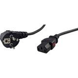 HAWA R60103 Câble de raccordement d'appareil (froid) Noir 2 m Fermable