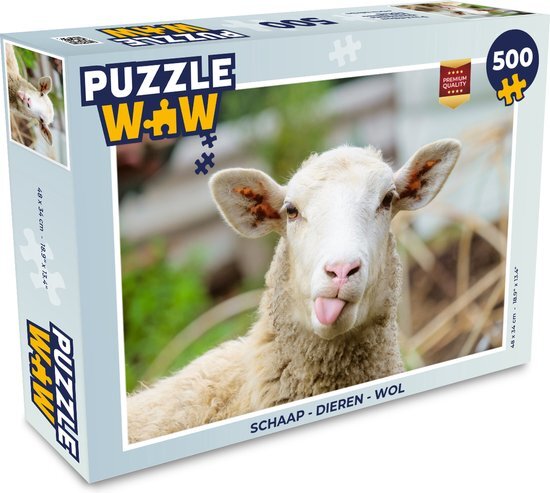 MuchoWow Puzzel Schaap - Dieren - Wol - Legpuzzel - Puzzel 500 stukjes