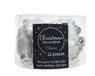 Decoris KSD Decoris 12 Glazen sterren 40 mm winter wit