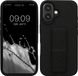 kwmobile back cover voor smartphone - geschikt voor Apple iPhone 16 - 1x beschermhoesje van kunststof - In zwart