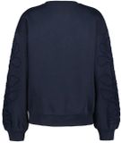 Didi Dames Sweater Happiness Blue Mystara Corduroy Embroidered Cotton Blend Loose Fit Casual Long Sleeve Round Neck Size 36