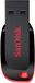 SanDisk Cruzer Blade USB Flash Drive - 128GB - USB 2.0 - Black/Red